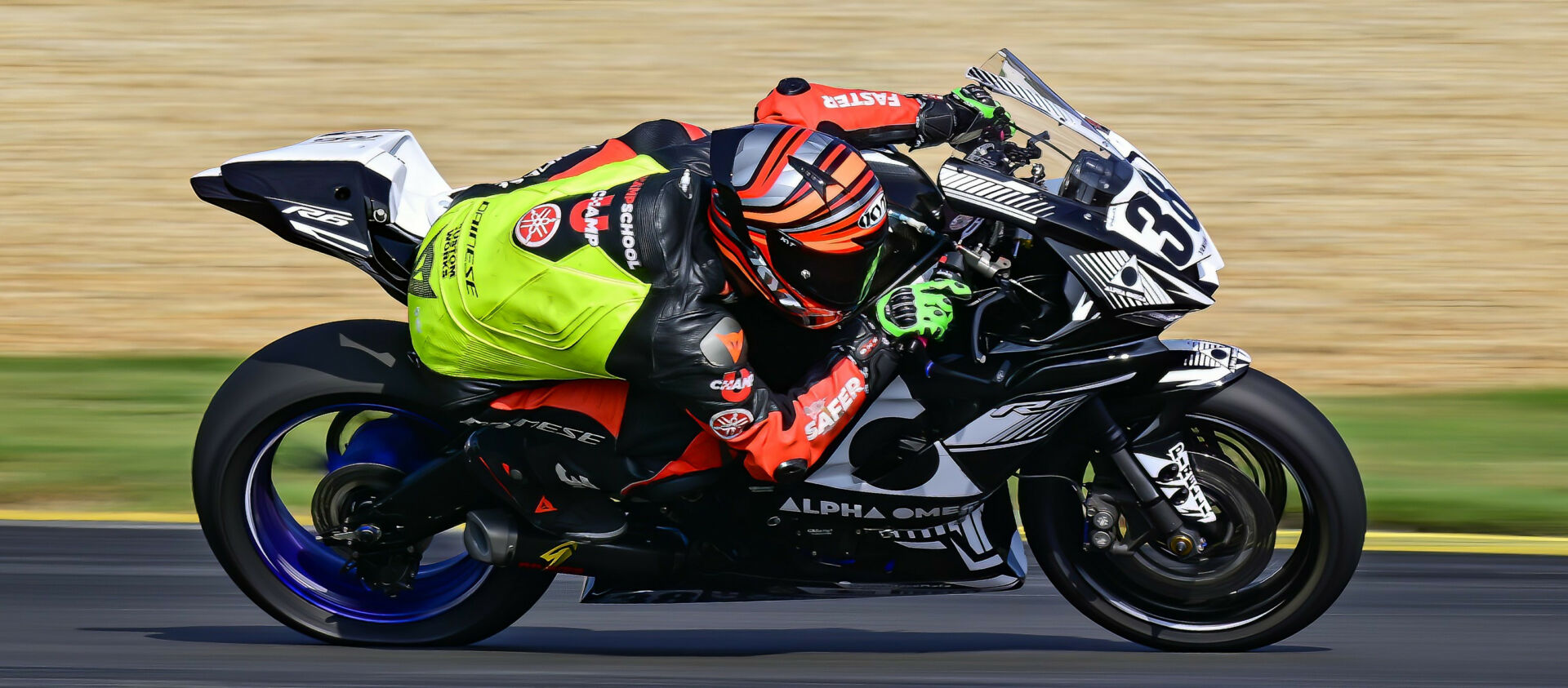 Steven Roth (38) on the Alpha Omega Yamaha YZF-R6 at Road Atlanta. Photo courtesy N2 Racing.