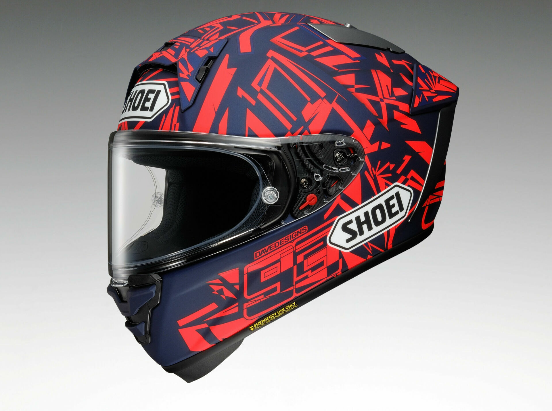 Shoei's new X-Fifteen helmet is available in two different Marc Marquez Replicas. Photo courtesy Shoei.