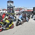 Aprilia enthusiasts arrive at Misano World Circuit for the Aprilia All Stars events. Photo courtesy Aprilia.