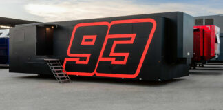 Two lucky fans will get to be Marc Marquez's overnight guests in a specially built trailer in the paddock during the MotoGP event weekend at Catalunya. Photo by David Vilanova, courtesy Airbnb.