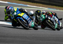 American Kensei Matsudaira (74) in action at Estoril. Photo by Dani Vela, courtesy Evike.com.