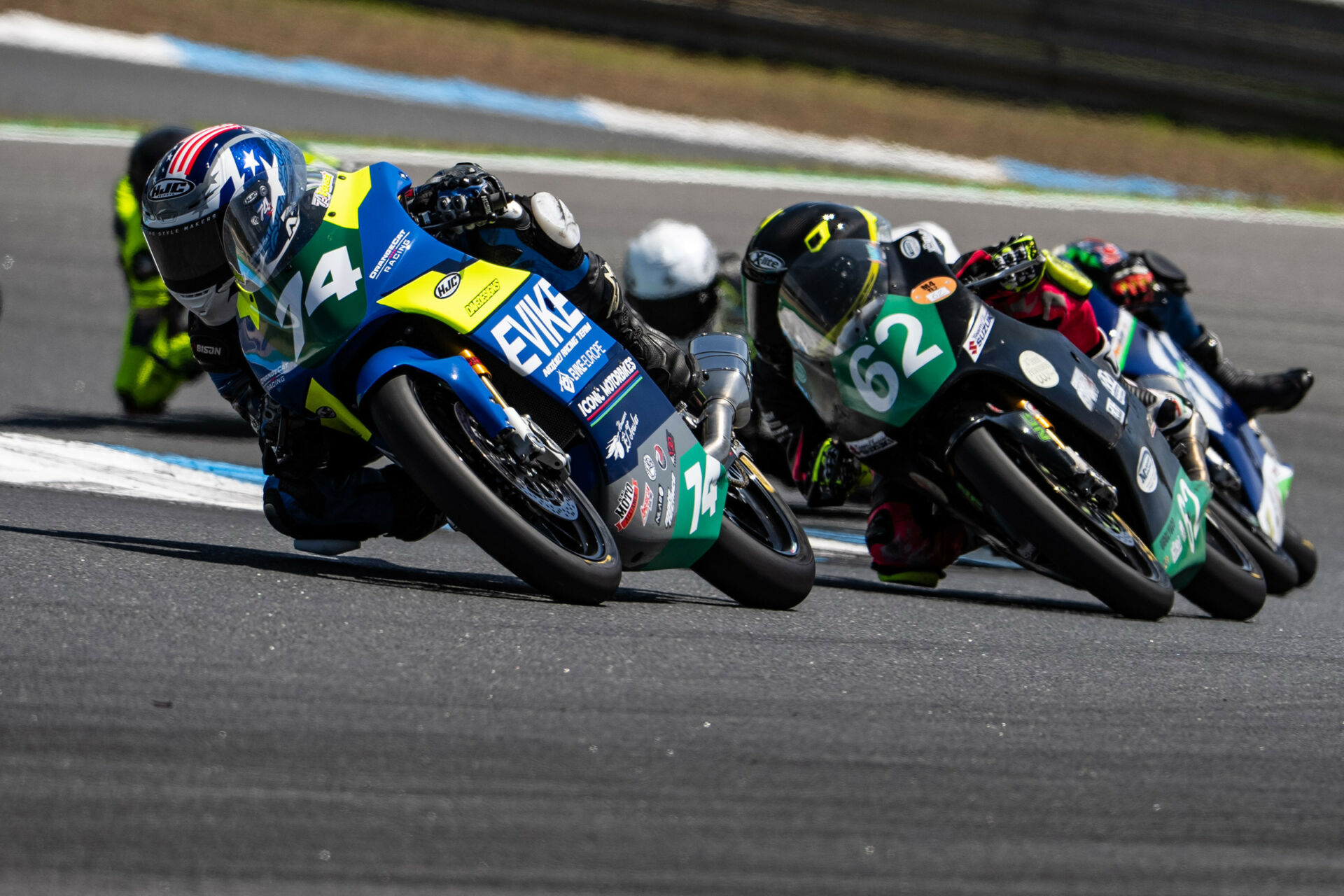 American Kensei Matsudaira (74) in action at Estoril. Photo by Dani Vela, courtesy Evike.com.