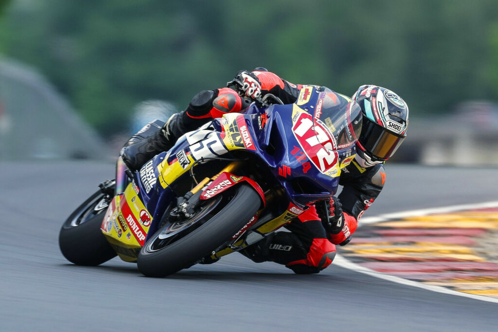 Cody Wyman (172) on the Altus Motorsports Suzuki GSX-R1000R. Photo by Brian J. Nelson, courtesy Altus Motorsports.