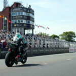 Michael Dunlop (6) leaving the starting line at the Isle of Man TT earlier this week. Photo courtesy Isle of Man TT Press Office.