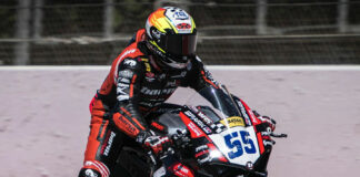 Yari Montella (55). Photo courtesy Barni Racing Team.