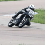 Tim Joyce (309) on his way to victory in Nebraska. Photo by Eldon Holmes Photography, courtesy AHRMA.