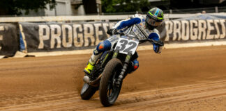 Arai-sponsored racer Dallas Daniels (32). Photo by Tim Lester, courtesy AFT.
