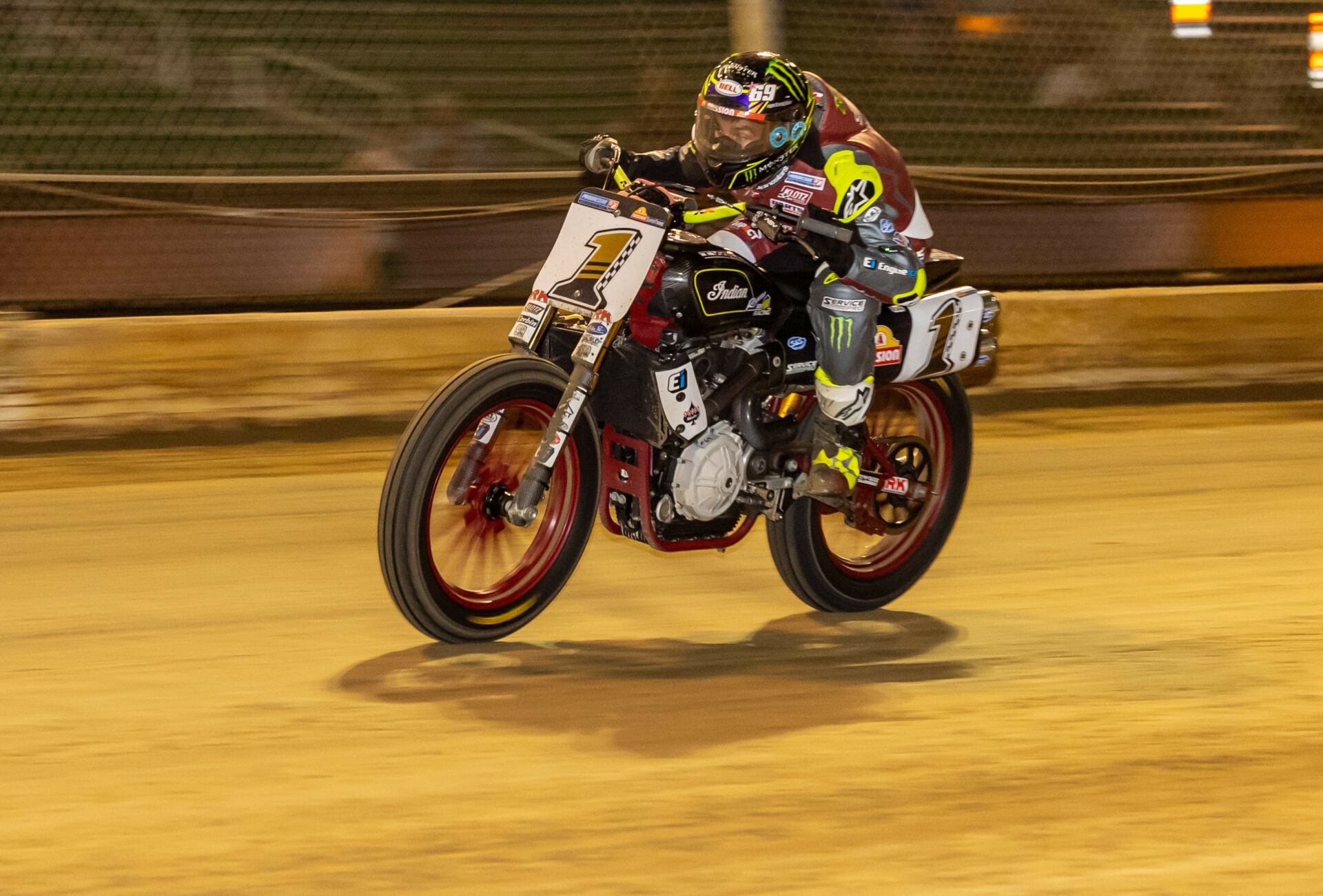 Jared Mees (1) at the DuQuoin Mile. Photo by Tim Lester, courtesy AFT.