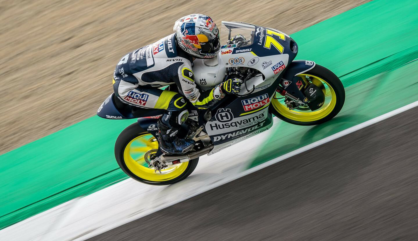 Ayumu Sasaki (71), as seen at Mugello. Photo courtesy Liqui Moly Intact GP Husqvarna.