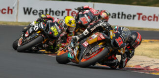 Mathew Scholtz (11) leads Toni Elias (24) and Richie Escalante (54) during Race Two at Road America. Photo by Brian J. Nelson, courtesy Westby Racing.