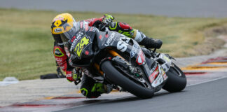 Toni Elias (24) in action at Road America. Photo by Brian J. Nelson.