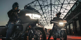 Harley-Davidson's new CVO Road Glide (left) and CVO Street Glide (right). Photo courtesy Harley-Davidson.