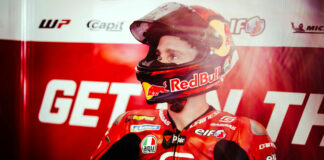 Pol Espargaro, before he was injured in Portugal. Photo courtesy GASGAS Factory Racing Tech3.
