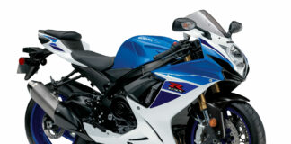 A 2024-model Suzuki GSX-R750. Photo courtesy Suzuki Motor USA, LLC.