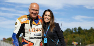NEMRR Executive Director John Grush (left) with Series Director Noelle Doucette (right). Photo by Sam Draiss, courtesy NEMRR.