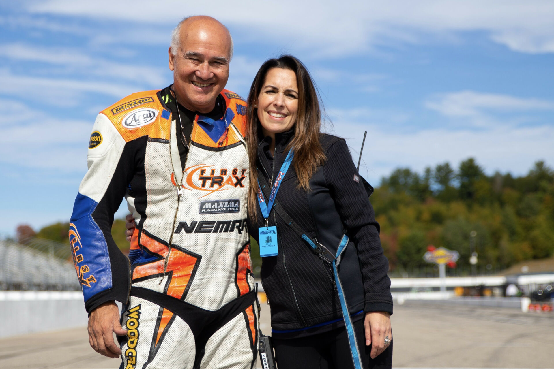 NEMRR Executive Director John Grush (left) with Series Director Noelle Doucette (right). Photo by Sam Draiss, courtesy NEMRR.