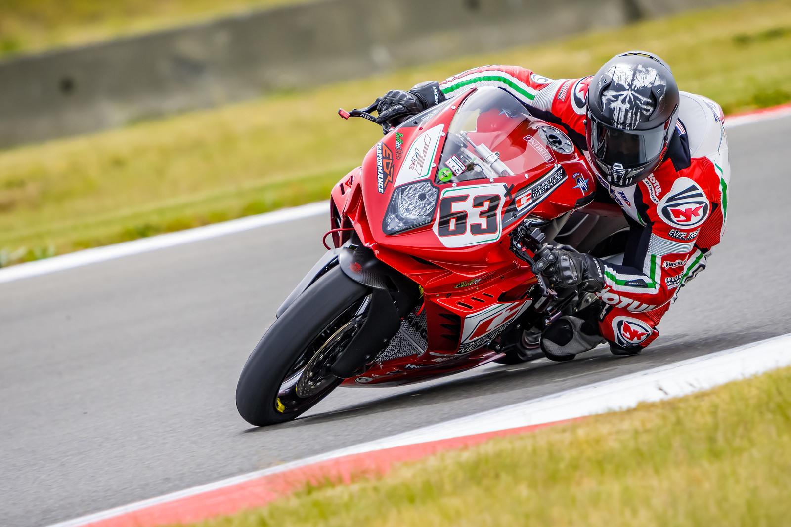 Andi DiBrino (63) and his new MV Agusta F3 RR testing at Ridge Motorsports Park. Photo by Stevenson Foto, courtesy Andy DiBrino Racing.