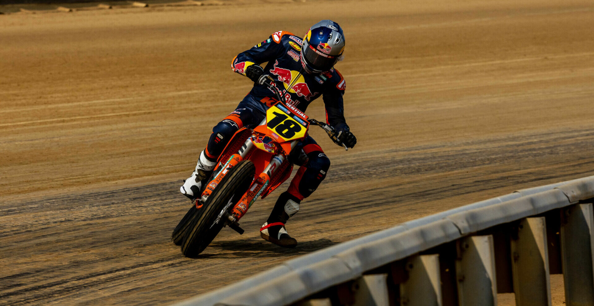 Max Whale (18) finished fourth in the AFT Singles race at the DuQuoin Mile. Photo courtesy Red Bull KTM.