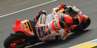 Marc Marquez (93), as seen at Le Mans. Photo courtesy Repsol Honda.