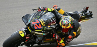 Marco Bezzecchi (72), as seen at Sachsenring. Photo courtesy Mooney VR46 Racing Team.