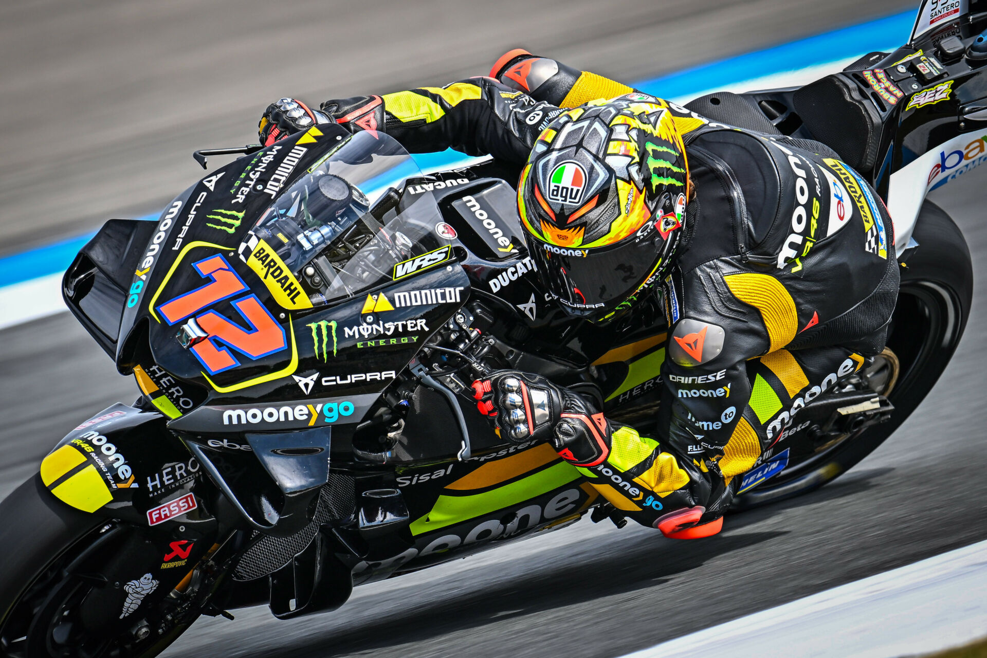 Marco Bezzecchi (72). Photo courtesy Mooney VR46 Racing Team.