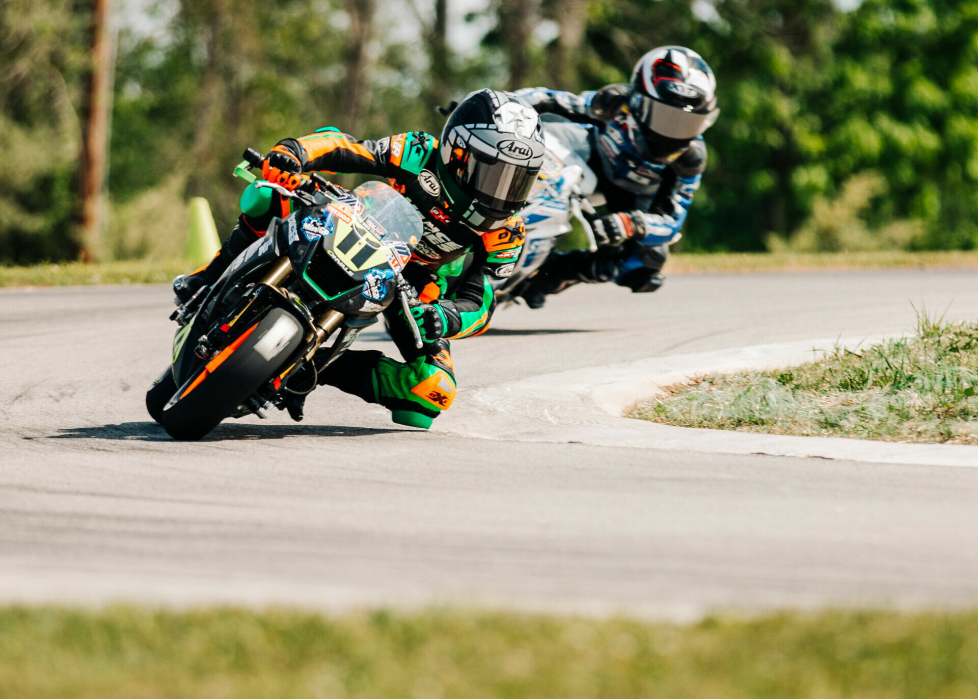 MotoAmerica Mini Cup racer Reese Frankenfield (11) in action Friday at Road America. Photo courtesy MotoAmerica.