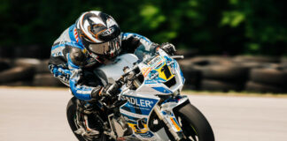 Nathan Gouker (1). Photo by Klingsporn Media, courtesy MotoAmerica.