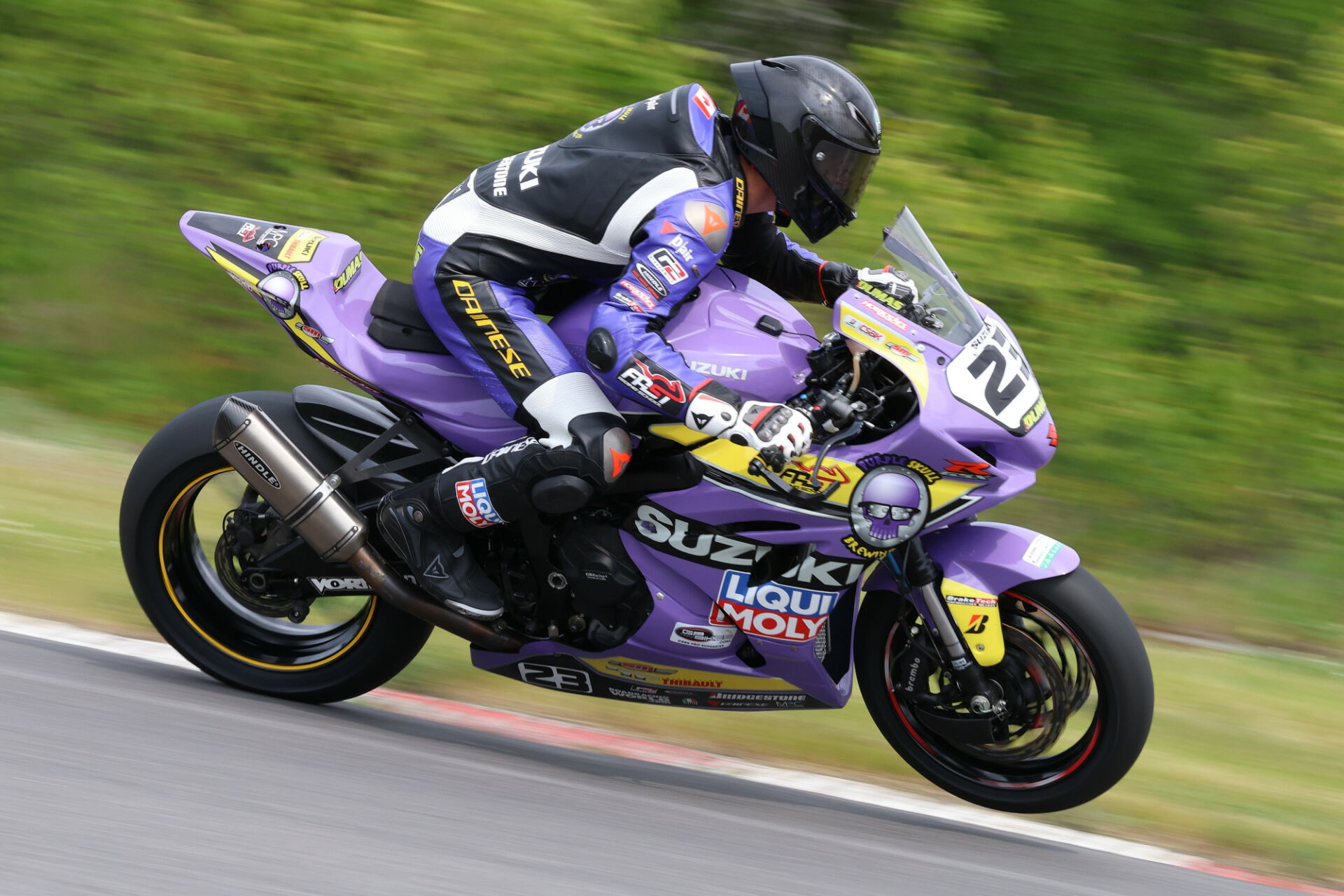 Alex Dumas (23) heads into CSBK round two this weekend leading the Superbike championship by 23 points. Photo by Rob O'Brien, courtesy CSBK.