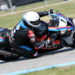 No one could come close to Ben Young (1) during Friday afternoon's Superbike qualifying sessions at Grand Bend Motorplex, with the BMW rider half a second clear of the rest of the field. Photo by Rob O'Brien, courtesy CSBK.