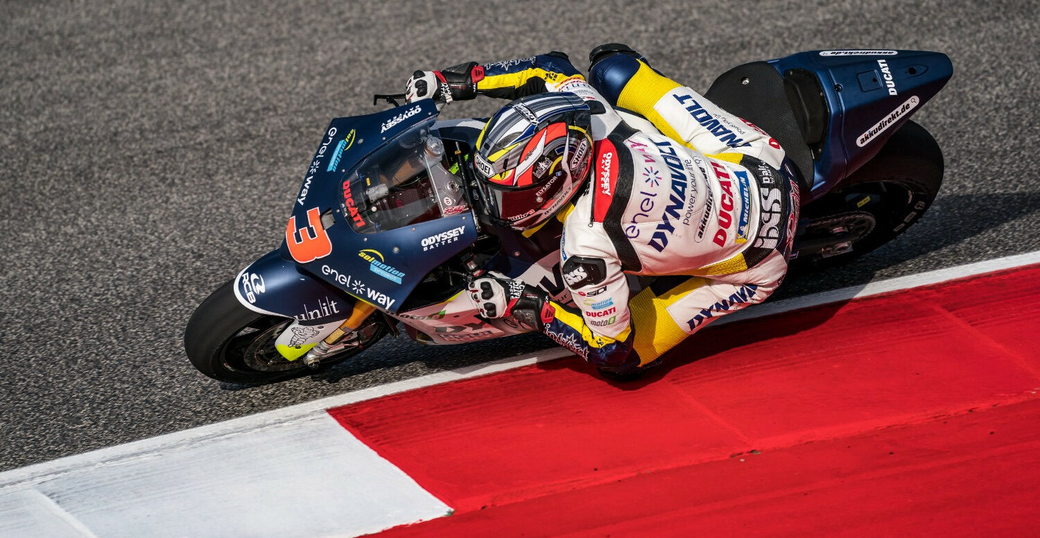 Randy Krummenacher (3), as seen at Mugello. Photo courtesy Dynavolt Intact GP.