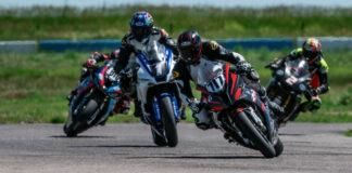 Ray Thornton (717), Mike Applegate (1), Brad Hendry (616), James Wilkerson (2) at High Plains Raceway. Photo by Kelly Vernell, courtesy MRA.