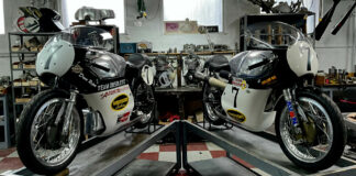 Team Obsolete's Matchless G50 racebikes. Photo courtesy Team Obsolete.