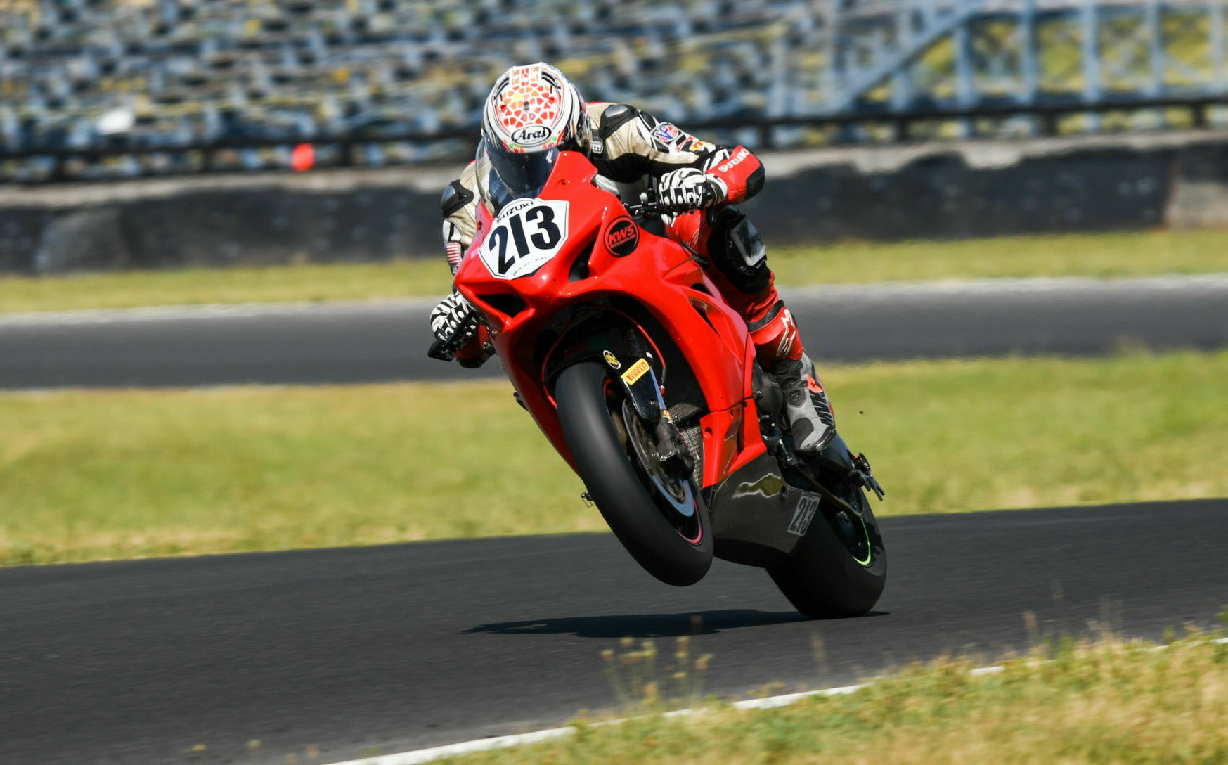 Will Gawler (213) in action at Summit Point. Photo by www.formerinstants.com, courtesy ASRA.