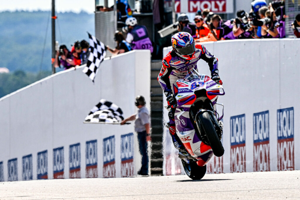 Jorge Martin (89) won Saturday's MotoGP Sprint race. Photo courtesy Dorna.