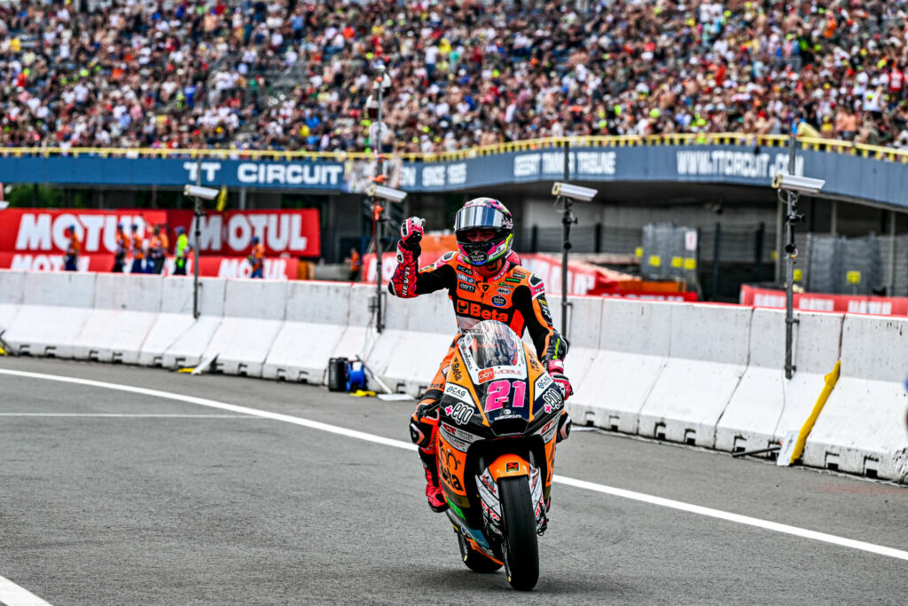 Alonso Lopez (21). Photo courtesy Dorna.