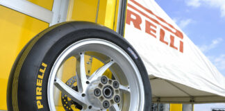 A Pirelli Superpole tire. Photo courtesy Pirelli.