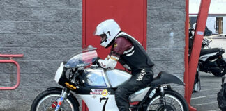 Dave Roper on a Team Obsolete Matchless G50. Photo courtesy Team Obsolete.