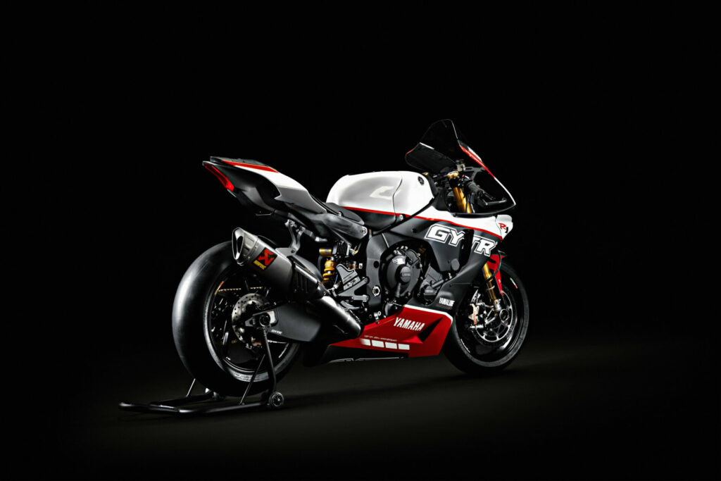 The R1 GYTR PRO 25th Anniversary track-only bike. Photo courtesy Yamaha Motor Europe.