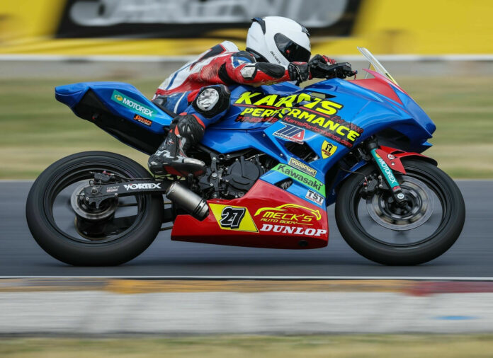 Chris Clark (27) in action earlier this season at Road America. Photo courtesy Chris Clark Racing.