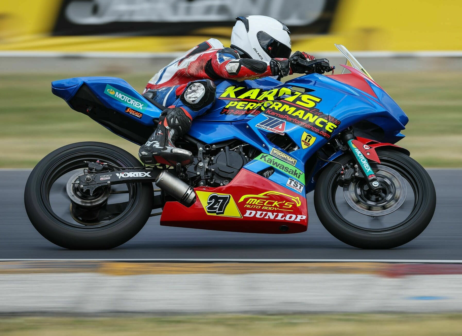 Chris Clark (27) in action earlier this season at Road America. Photo courtesy Chris Clark Racing.