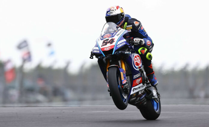 Toprak Razgatlioglu (54). Photo courtesy Pata Yamaha Prometeon.