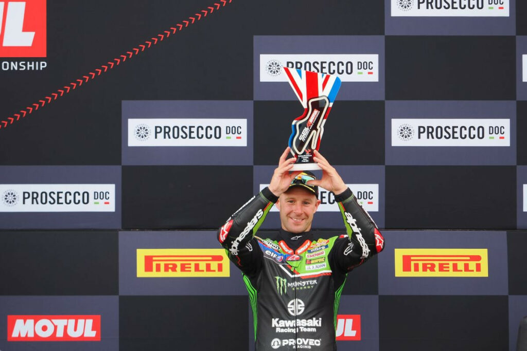 Jonathan Rea earned his 250th podium finish in World Superbike Photo courtesy Dorna.