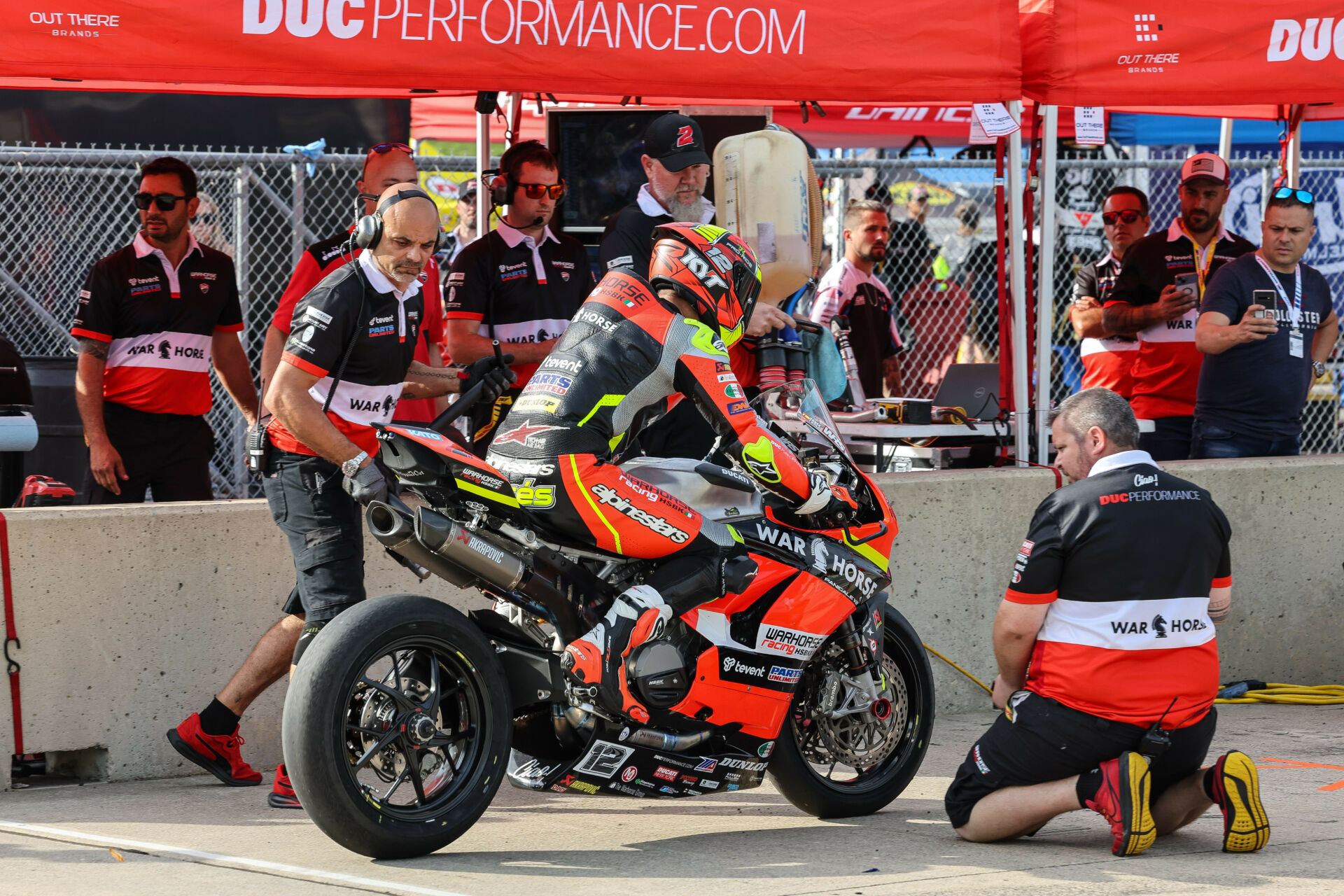 Xavi Fores (12), as seen during the first extended Supersport race at Barber Motorsports Park. Photo by Brian J. Nelson.