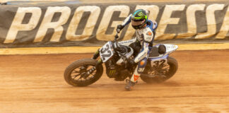 Dallas Daniels (32) still holds the AFT Twins point lead heading into the Orange County Half-Mile. Photo by Tim Lester, courtesy AFT.