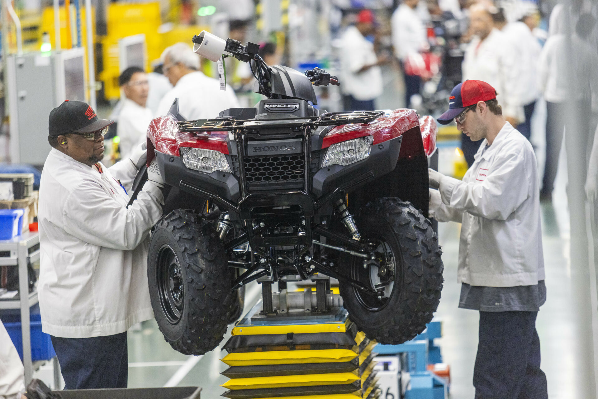 Workers at Honda North Carolina Manufacturing are now producing full-size Honda ATVs. Photo courtesy American Honda.