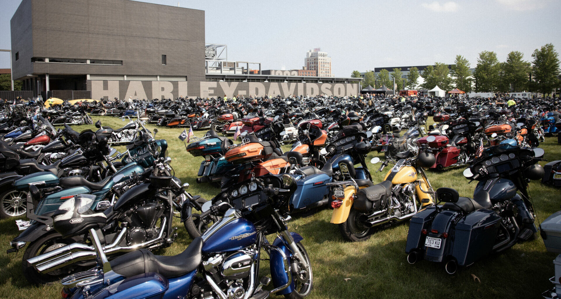 Harley-Davidson reports that 73,000 motorcycles turned up for events at the Harley-Davidson Museum, one of the venues in Milwaukee, Wisconsin, used for the Harley-Davidson Homecoming. Photo courtesy Harley-Davidson.