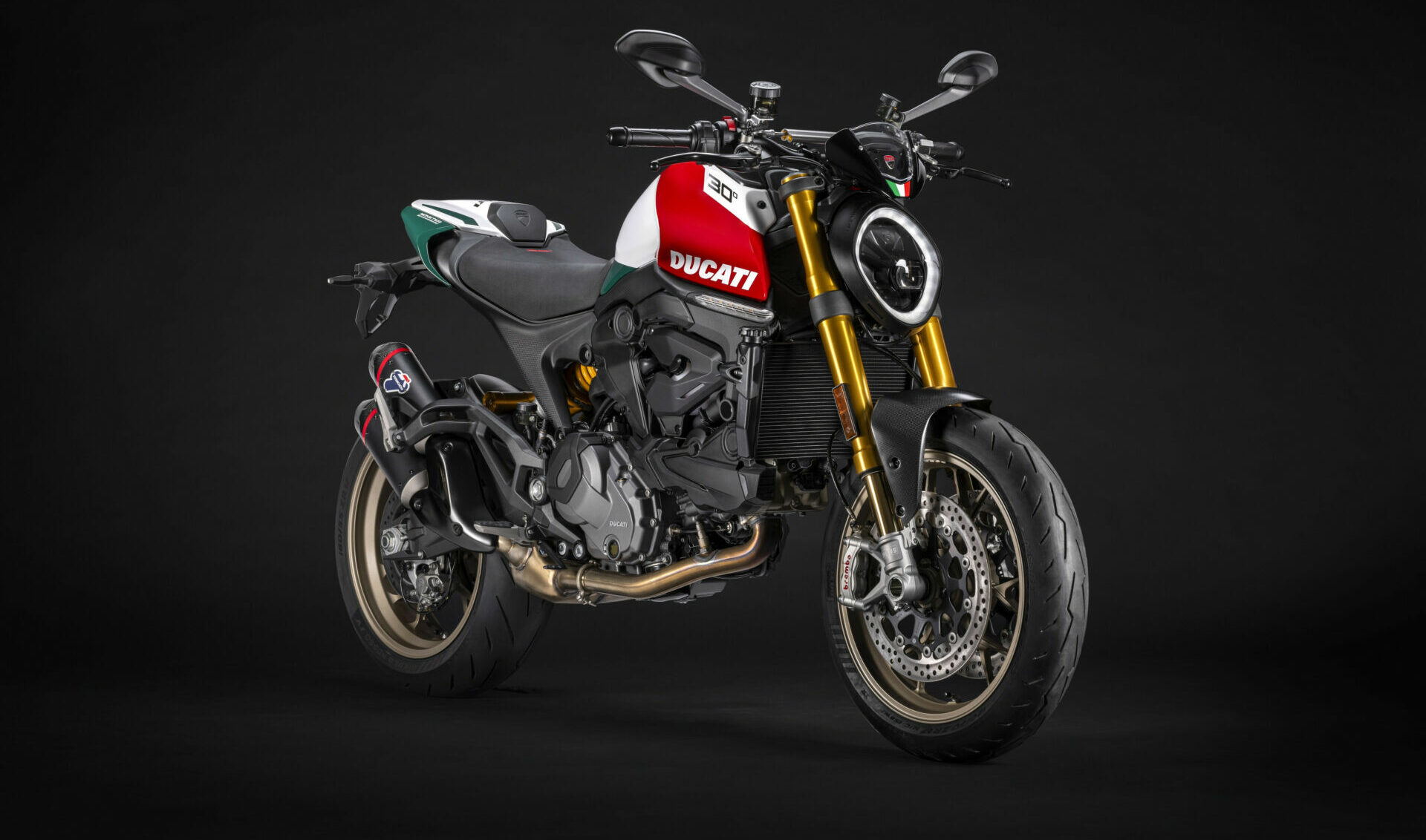 A 2024 Ducati Monster 30° Anniversario. Photo courtesy Ducati.