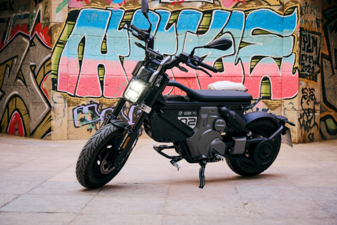 The new BMW CE 02 electric scooter. Photo courtesy BMW Motorrad.