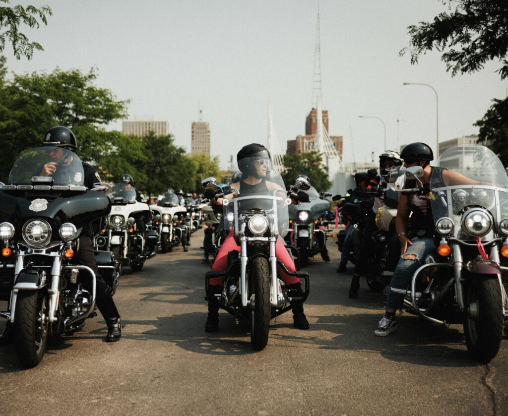 A 7,000-motorcycle parade through downtown Milwaukee was part of the Harley-Davidson Homecoming. Photo courtesy Harley-Davidson.