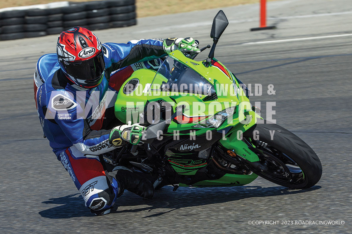 Kawasaki Motors Corp, U.S.A.'s decision to import the ZX-4RR global model paid off, with sales exceeding expectations. They'll bring in more for 2024. The theme is more-usable power. Photos by Kevin Wing.